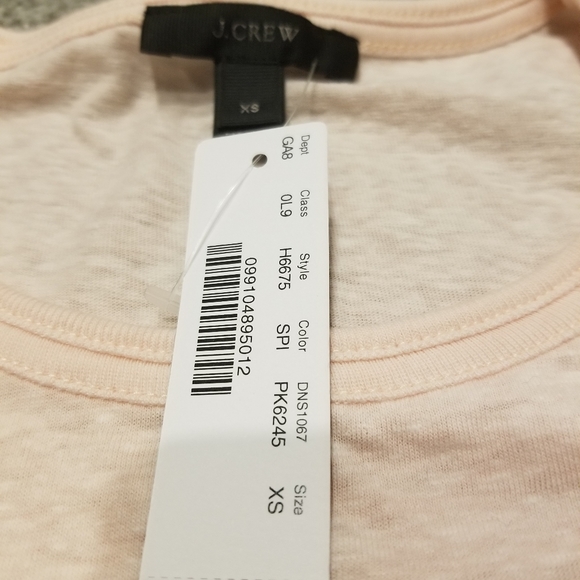 NWT Pink J Crew Pocket Tee - Picture 3 of 3